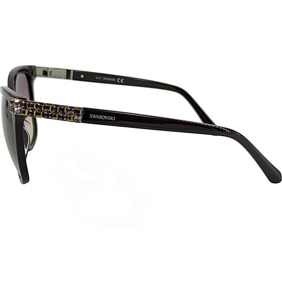 Swarovski SK0137 Womens Plastic Sunglass 81Z Shiny Violet  59-12 Crystals - Picture 4 of 5